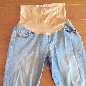 Indigo Blue maternity jeans light blue L distress
